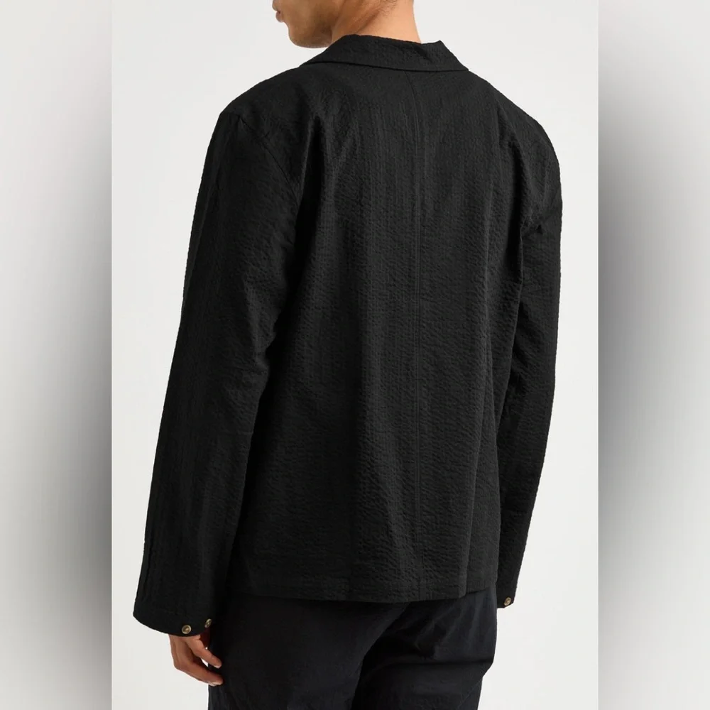 Les Deux Osmund Seersucker Overshirt NWT Size Large